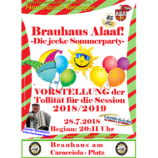 Brauhaus Alaaf! – Die jecke Sommerparty –